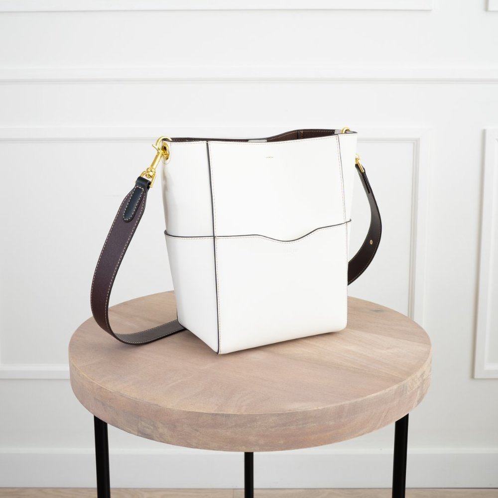 The Jordan Leather Bucket Bag - Cream - Picture 3 of 12